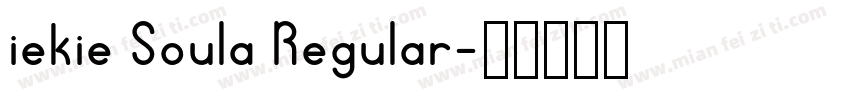 iekie Soula Regular字体转换